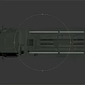 Green Military Truck With Six Wheeled Design For Heavy Duty Transportation