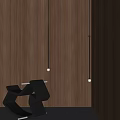 Modern Wall Lamp Design With Black Pole And White Globe On Wooden Wall