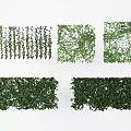 Vine Decorative Wall Panels With Various Green Leaf Patterns And Dense Coverage