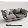 Modern double sofa 3d model