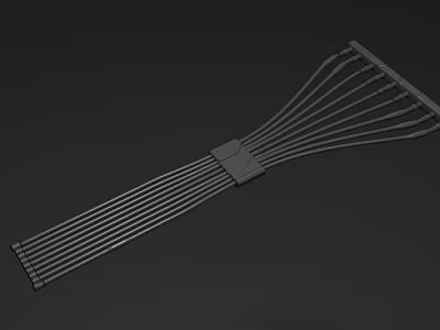 Modern Wall Decor With Linear Strip Design And Sleek Geometric Structure 3d model