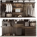 Sleek Modern Wardrobe Interior Design With Hanging Clothes Drawers And Shoe Storage