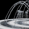 modern fountain 3d model