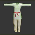Traditional White Karate Uniform with Black Belt for Martial Arts Training