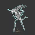 Menacing Sci Fi Game and Movie Character With Exoskeleton Sharp Claws and Elongated Limbs