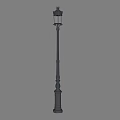 Traditional Outdoor Lights With Decorative Lamp Posts And Glass Shades