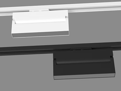 Modern Downlights and Spotlights with White and Black Sleek Design for Ceiling 3d model