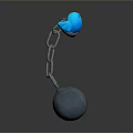 Cold Weapon Hammer Game Weapon Military Weapon Realistic 3d model