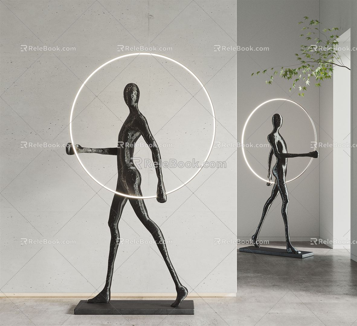 Modern Sculpture Sculpture Combination 3d model