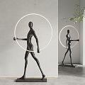 Modern Sculpture Sculpture Combination 3d model