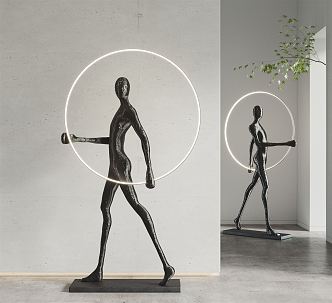 Modern Sculpture Combination 3d model