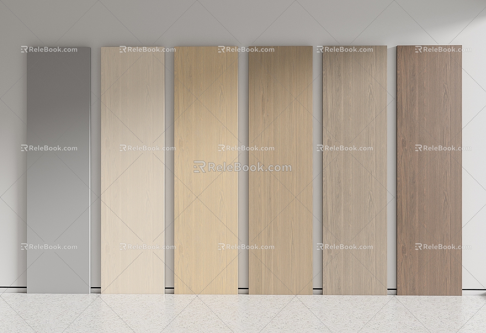 Modern wall panel wood veneer wall panel wall panel wall panel wall panel wood board 3d model