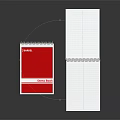Modern Notebook Book Document 3d model