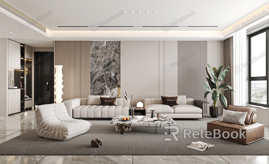 Modern Home Living Room model