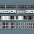 Various Road Drainage Grates And Utility Covers With Grid And Slotted Designs