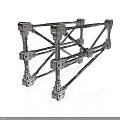 Heavy Duty Industrial Metal Frame Equipment With Connecting Joints And Cross Bars