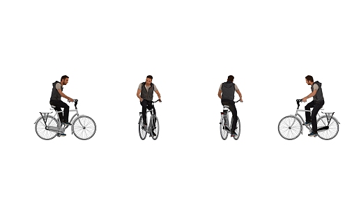 Cycling Man 3d model