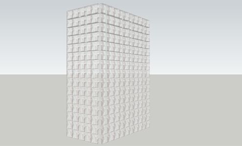 Modern Glass Tile Translucent Glass Tile 3d model