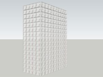 Modern Glass Tile Translucent Glass Tile 3d model