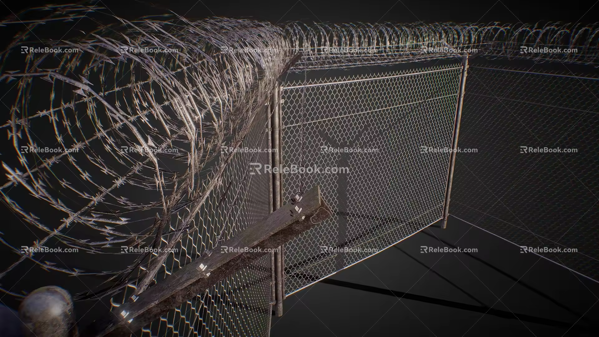 Fence Iron Fence Railing Iron Railing Fence Anti-theft Railing Wire Mesh 3d model