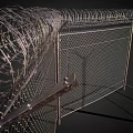 Fence Iron Fence Railing Iron Railing Fence Anti-theft Railing Wire Mesh 3d model