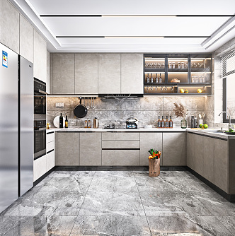 Modern Kitchen 3d model