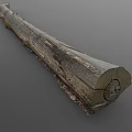 Natural Wooden Stone Log With Rustic Texture And Mossy Surface Details