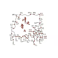 Chinese Character Wall Decor with Intricate Line Design for Home Interior