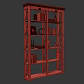 White Cross Frame Bookshelf With Books Decorative Items And Photo Frames In Modern Interior