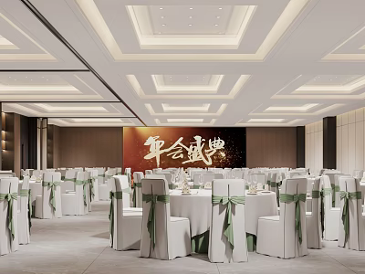 Modern Ballroom 3d model