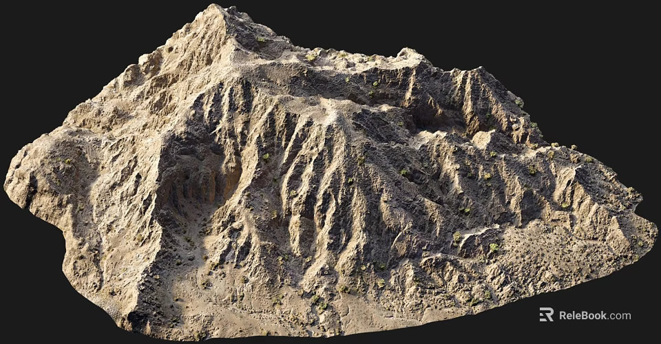Scenic Mountain Landscape Featuring Rugged Rocky Terrain And Natural Rock Textures 3d model 