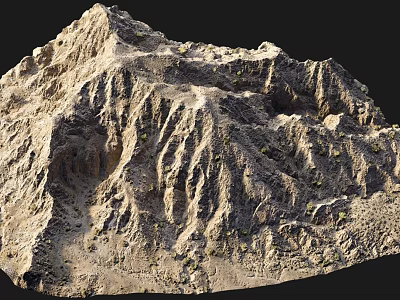 Scenic Mountain Landscape Featuring Rugged Rocky Terrain And Natural Rock Textures 3d model