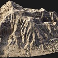 modern mountain vein mountain mountain peak gobi terrain barren mountain big mountain terrain mountain shape mountain 3d model