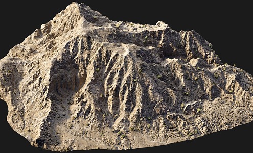 modern mountain vein mountain peak gobi terrain barren mountain big mountain terrain mountain shape mountain 3d model