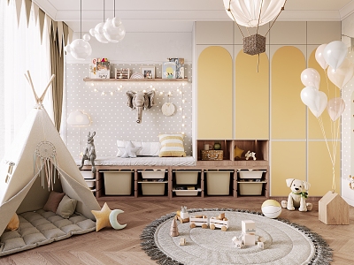 Nordic Toy Room Children's Toy Room 3d model