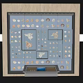 Modern Jewelry Display Shelf With Illuminated Glass Case Showcasing Rings Necklaces And Accessories