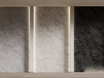 Textured Sofa Background Walls In Light Neutral And Dark Shades 3d model