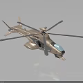 Modern Helicopter Model Showcasing Sleek Aerodynamic Body And Rotor Blades Design