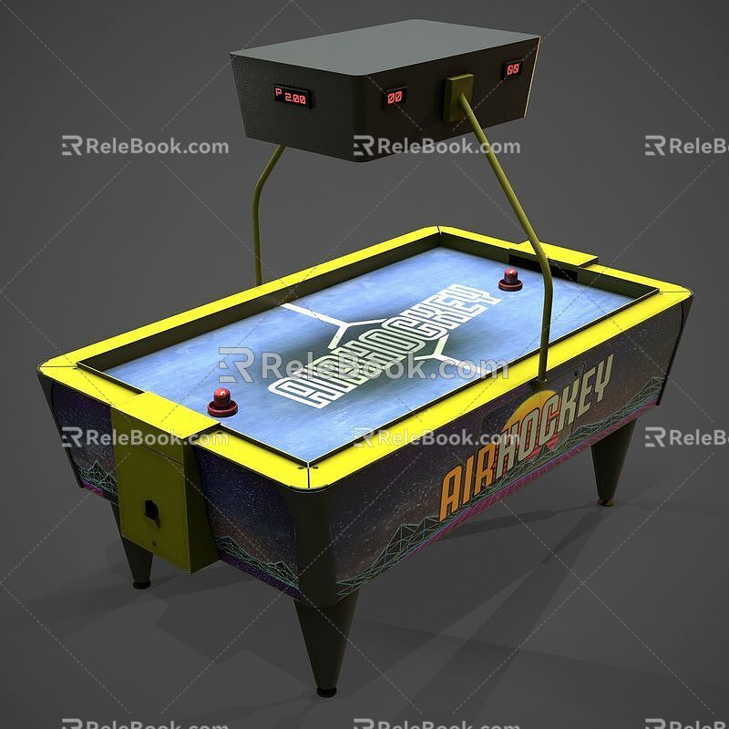 air hockey 3d model