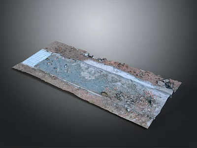 Modern Material Sample For Floors And Walls With Gray Brown White Textures Concrete Stone Tile 3d model