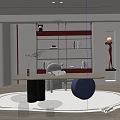 Modern study 3d model