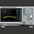 Digital Spectrum Analyzer With Digital Display Showing Waveform Patterns And Control Panel Buttons And Knobs