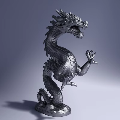 Modern Cartoon Doll Doll Art Carving Artistic Conception Ornaments 3d model