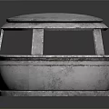 Gray Round Multi layer Metal Equipment With Central Circular Component