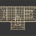 Wooden Frame Building Structure Model With Roof Trusses And Residential Design