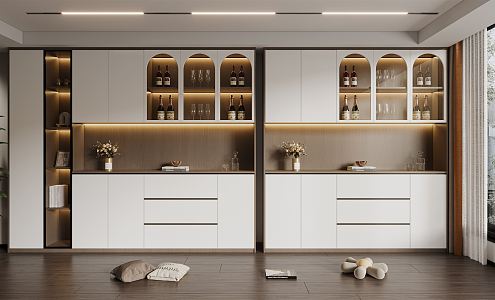 Modern Wine Cabinet 3d model