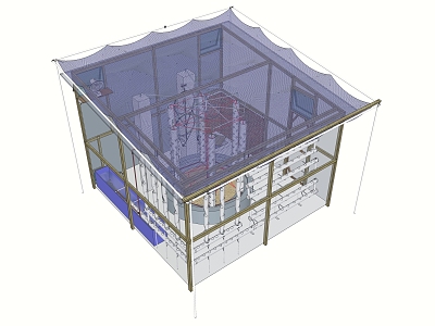 44 Greenhouse Sunshine House Building model