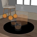 Spirit Bottle and Glass Tumblers on Metal Tray over Wooden Tabletop with Fresh Orange Fruits