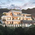 Luxury Modern Detached Villa with Swimming Pool Open Terrace and Lush Greenery