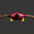 Man Wearing Red Green Portuguese Football Jersey Nike Logo Number 7 Yellow Cleats Grey Background